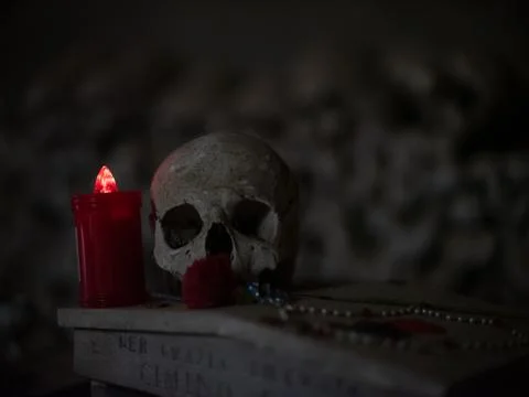 Skull and bones Foto stock