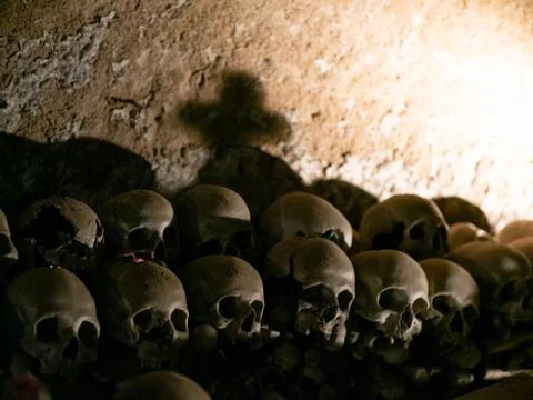 Skull and bones Stock Photos