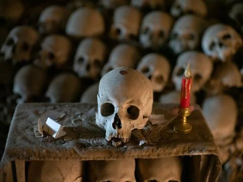 Skull and bones Stock Photos