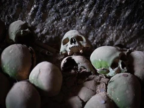 Skull and bones Stock Photos