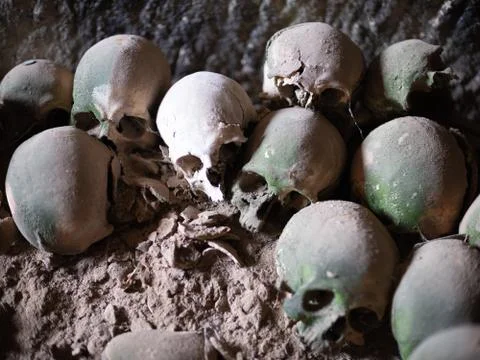 Skull and bones Stock Photos
