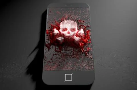 Skull And Cross Bones Cloner 스톡 일러스트