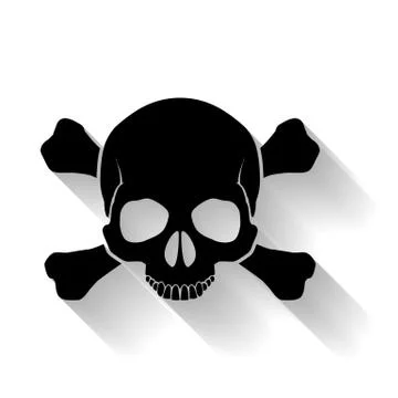 Skull and cross-bones Stock Illustration