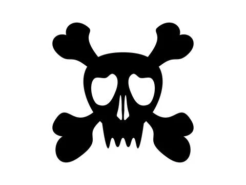 Skull and Cross Bones Stock Illustration