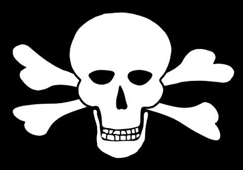 Skull and Crossbones 1 Stock Illustration