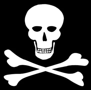 Skull and Crossbones 2 Stock Illustration