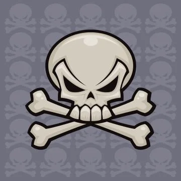 Skull and Crossbones Illustrazione stock