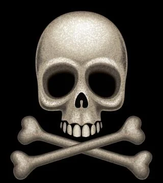 Skull and crossbones Stock Illustration