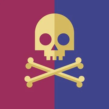 Skull and crossbones Stock-Illustration