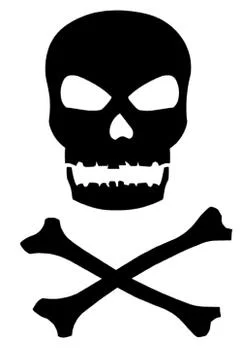 Skull and Crossbones Stock Illustration