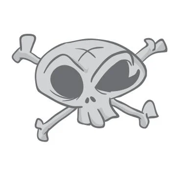 Skull and crossbones Stock Illustration
