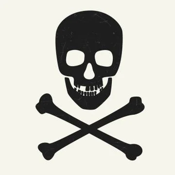 Skull and crossbones Stock Illustration