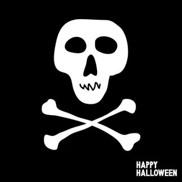 Skull and crossbones Stock Illustration