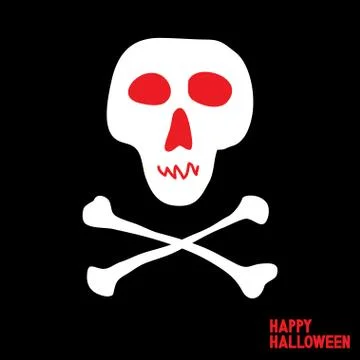 Skull and crossbones Stock Illustration