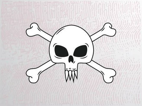 Skull and crossbones Stock Illustration