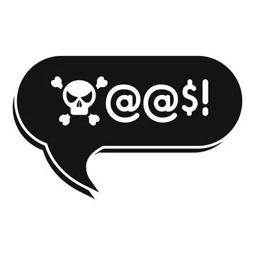 Skull and crossbones symbol representing online threats and cyber crime Stock-Illustration