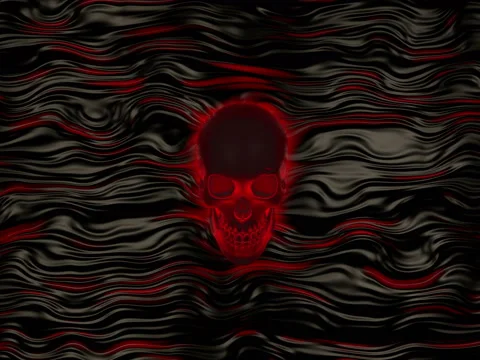 Skull Animation Background Stock Footage 69876571