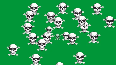 Skull animation Stock Footage 288272530