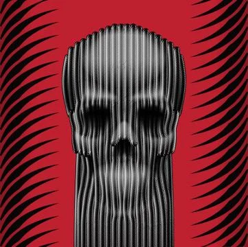 Skull art Stock Illustration