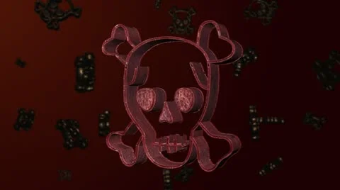 Skull background 動画素材 11527693