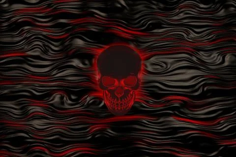 Skull Background Stock Illustration