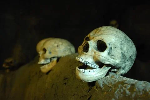 Skull Black magic Stock Photos