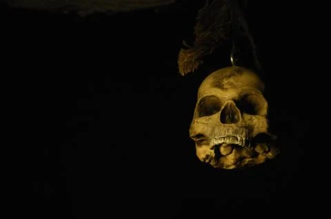 Skull Black magic Stock Photos