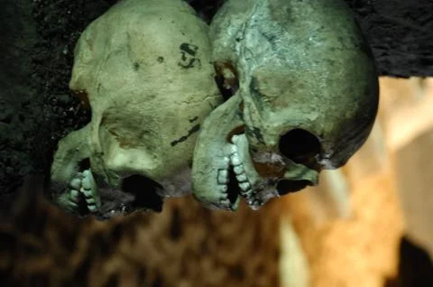 Skull Black magic Foto stock