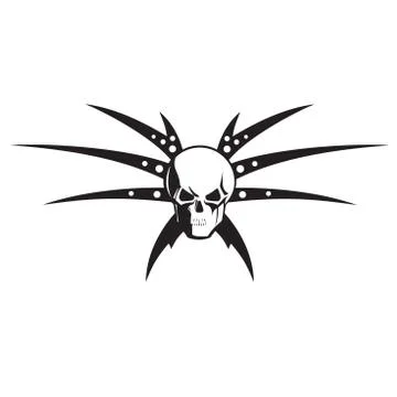 Skull &amp; blades Ilustración de archivo