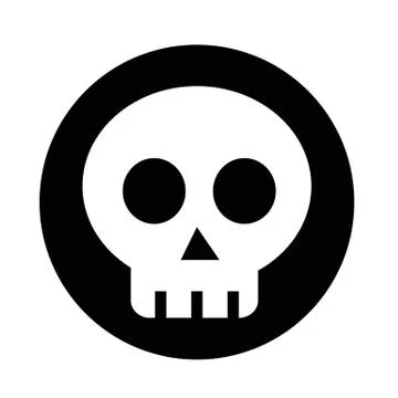 Skull bone icon Stock Illustration