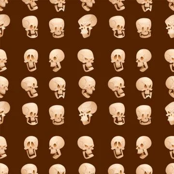 Skull bones human face halloween horror crossbones fear scary vector Stock Illustration