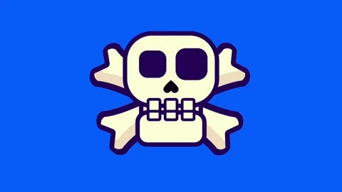 Skull Boss Emerges Stock Footage 335630798