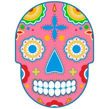 Skull bright Stock Illustration