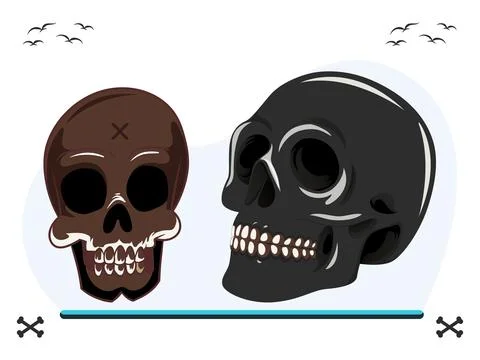 Skull Concept Illustration Stock Illustration