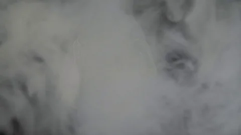 Skull covered in smoke on a dark background. Stock Footage 83391451