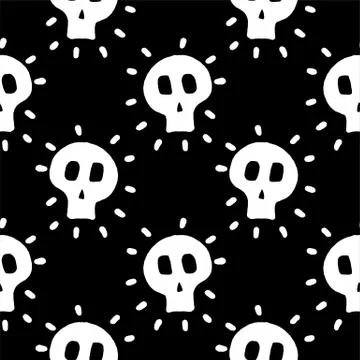 Skull with cross-bones Stock Illustration