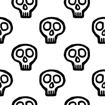 Skull with cross-bones Stock Illustration