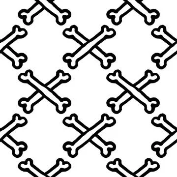 Skull with cross-bones Stock Illustration