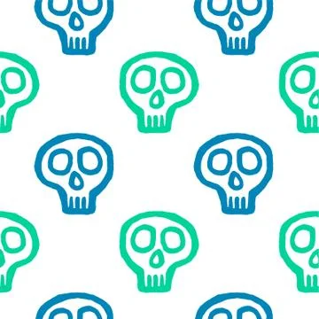 Skull with cross-bones Stock Illustration