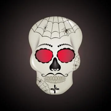 Skull for the day of death Stock Illustration