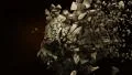 Skull exploded in pieces - very slow motion HD Footage