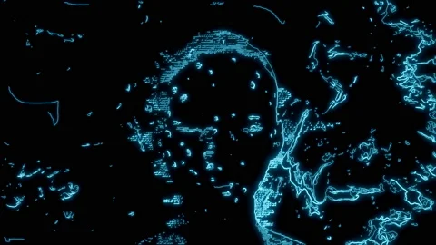 Skull Face 4K 02 Stock Footage 118767478