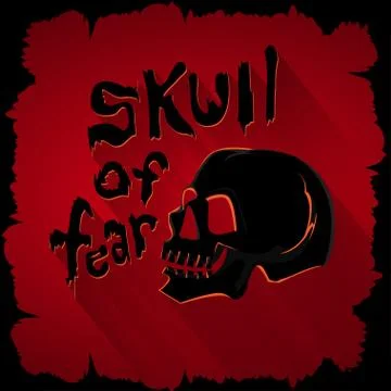 Skull of fear Stock Illustration