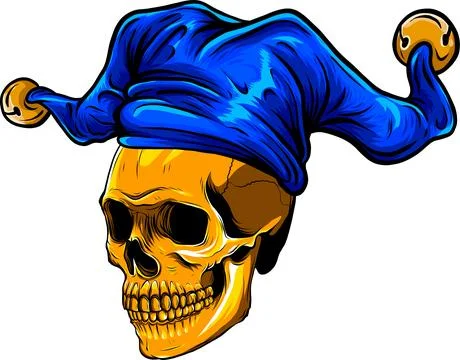 Skull fire vector illustration on white background Stock Illustration
