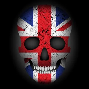 Skull flag UK Stock Illustration
