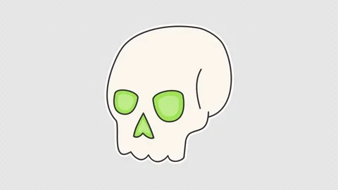 Skull 스톡 동영상 337727703