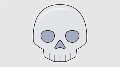 Skull 스톡 동영상 339931128