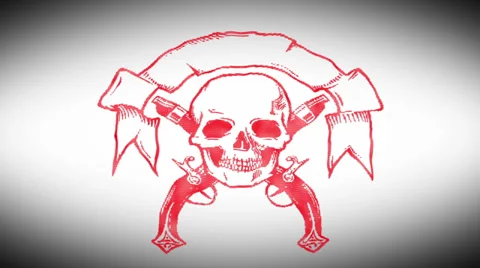 Skull Form 8 스톡 동영상 32629325