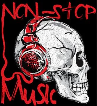 Skull Graphic Design Stock Illustration