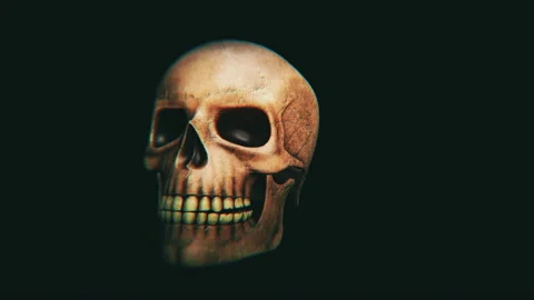 Skull Halloween Video Loop 스톡 동영상 118505331